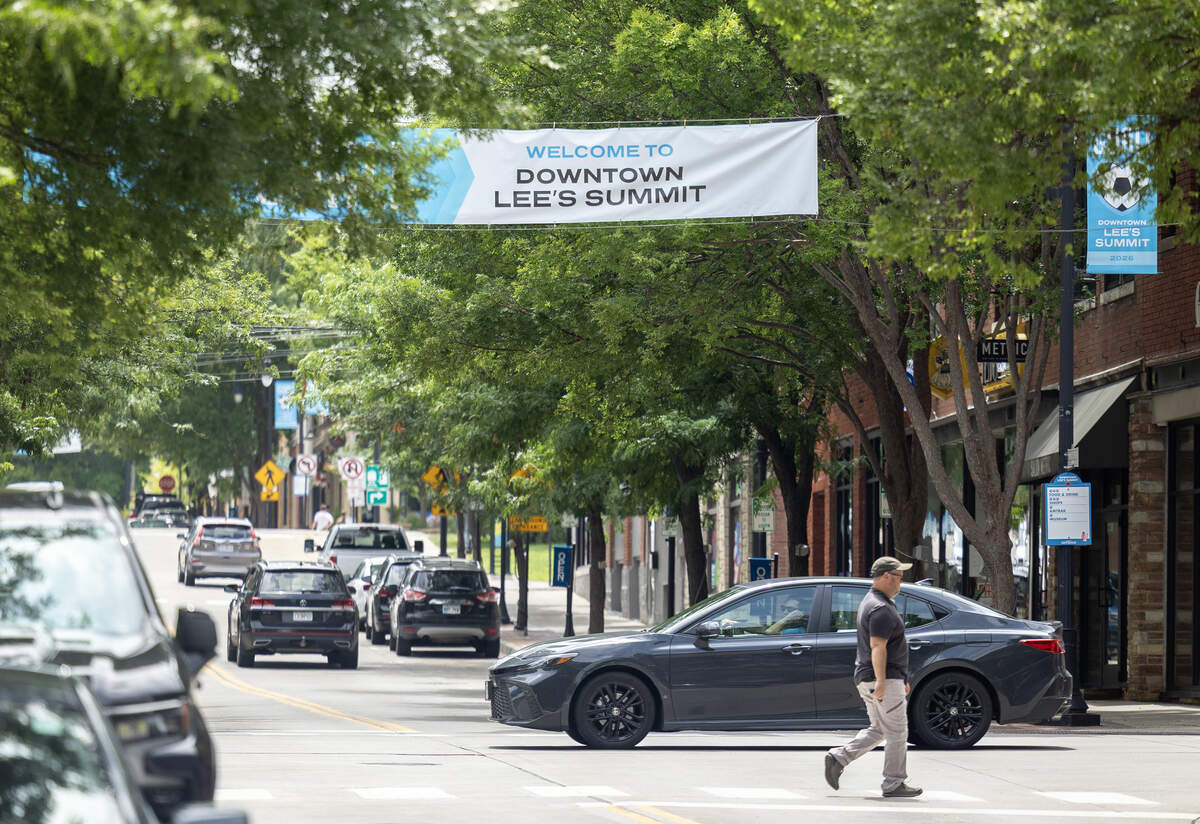 Downtown Lee’s Summit on Monday, June 8.