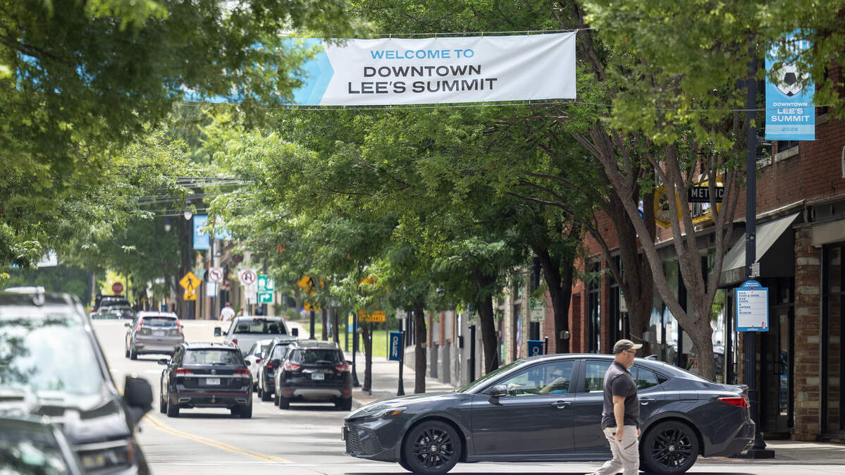 Downtown Lee’s Summit on Monday, June 8.