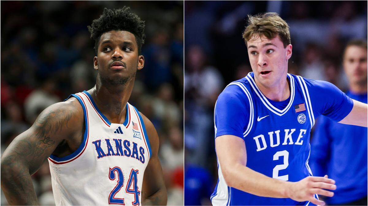 Kansas’ KJ Adams and Duke’s Cooper Flagg are beat writer Shreyas Laddha’s players to watch as the blue-blood schools meet in Las Vegas.