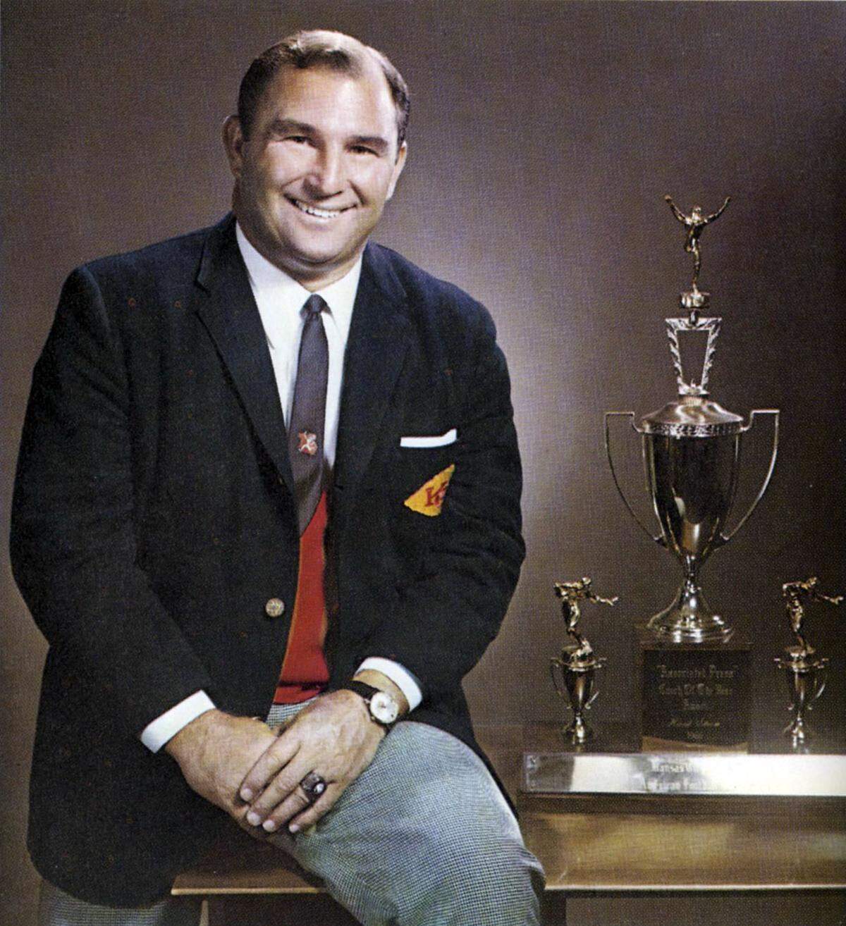 Head coach Hank Stram led the Chiefs organization to its first Super Bowl championship in 1970.