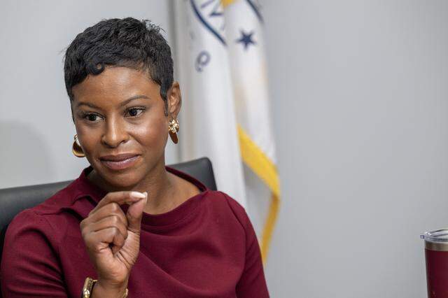 Jackson County Prosecutor Melesa Johnson discusses her tactics for tackling issues like property crime, violent crime, and domestic violence on Monday, June 30, 2025, at her office in Kansas City.