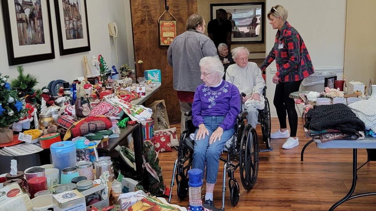 Thanks to a generous community and a number of volunteers, the John Knox Village Care Center brings the holiday shopping experience to its skilled nursing residents at the Holiday Store. The annual event took place this year on Dec. 6.