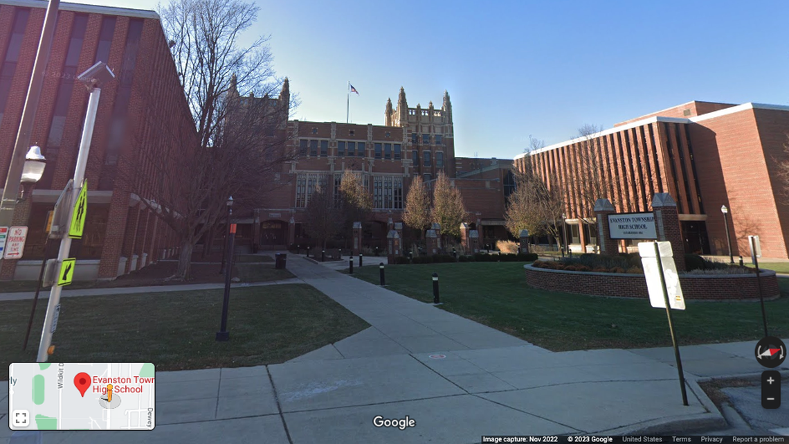 An Evanston Township High School student used a prop gun in a social media post wishing for his school to blow up, police say. 