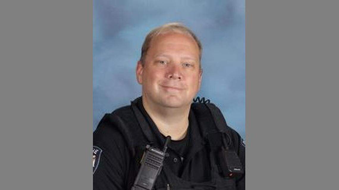 Olathe East High School Resource Officer Erik Clark was one of three people injured in last week’s shooting. He was honored by the Kansas Congressional Delegation.