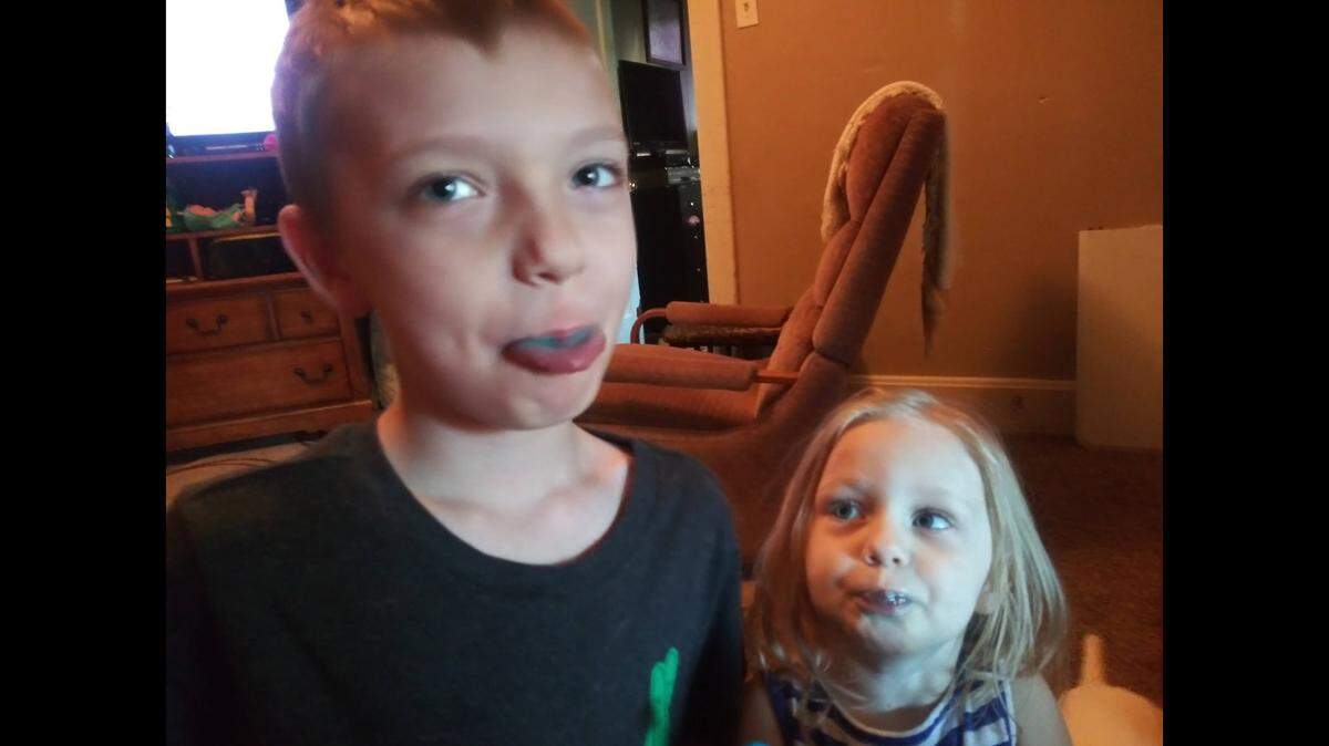 Airen Andula, 13, is seen with his younger sister Addisyn Andula. Airen was found dead this week after he went missing on his way to a friend’s house near Pleasanton, Kansas.