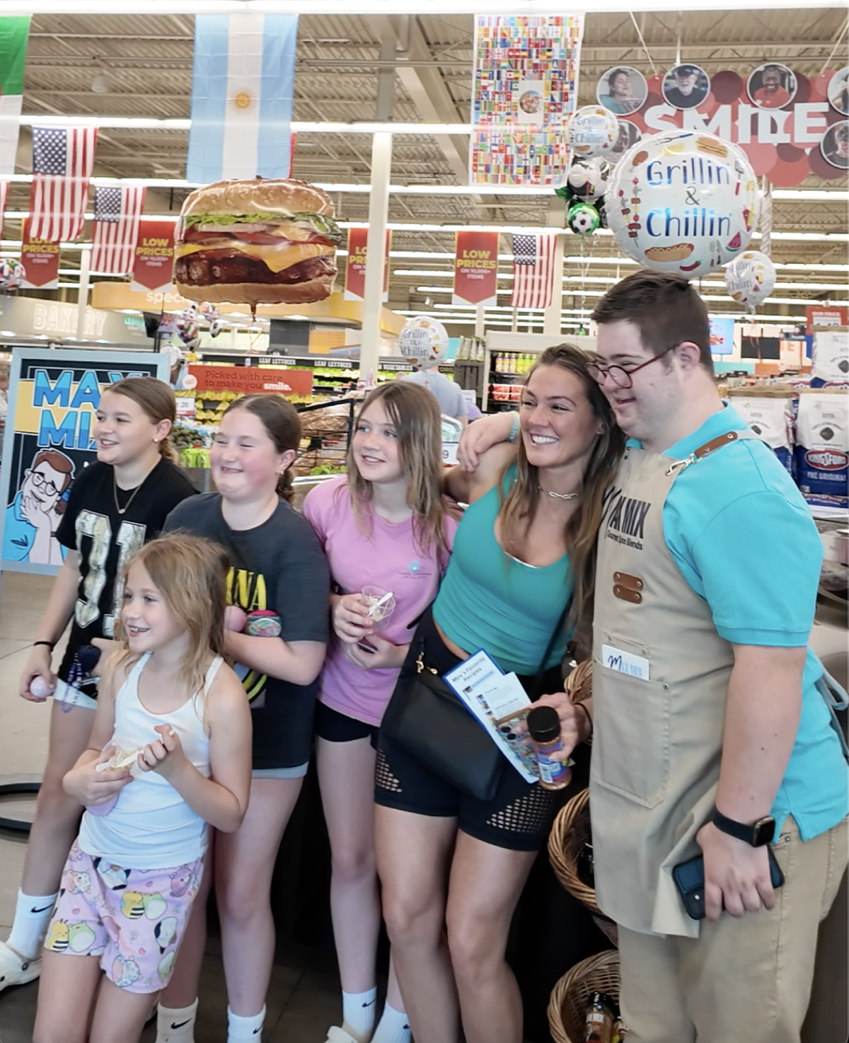 Max Crawford, founder of Max Mix Gourmet Spice Blends, led an in-store demonstration at Hy-Vee’s Lee’s Summit location in support of World Down Syndrome Day.