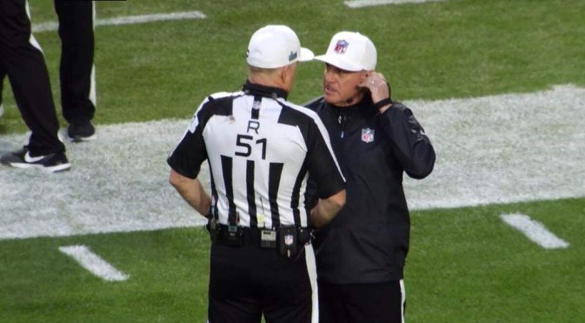 Early on, referee Carl Cheffers knew the Super Bowl would go down to the wire.
