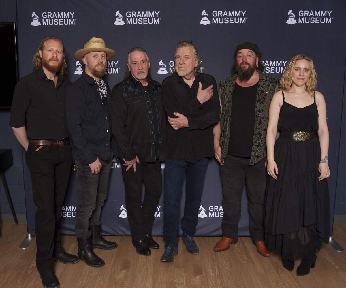 Robert Plant and the Saving Grace Band attend A Nashville Evening with Robert Plant and the Saving Grace Band on March 25, 2026 in Nashville.