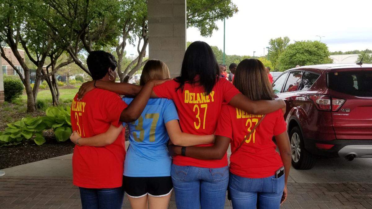 The family of an American hero, the late Chiefs running back Joe Delaney, met up for their first Chiefs game together last summer.