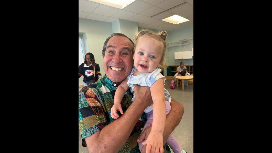 Keno Rodriguez is seen with his granddaughter, Marty Jo Smith, in a submitted photo. Keno had developed a strong relationship with his grandchildren before he died, his daughter Lisa Rodriguez said.