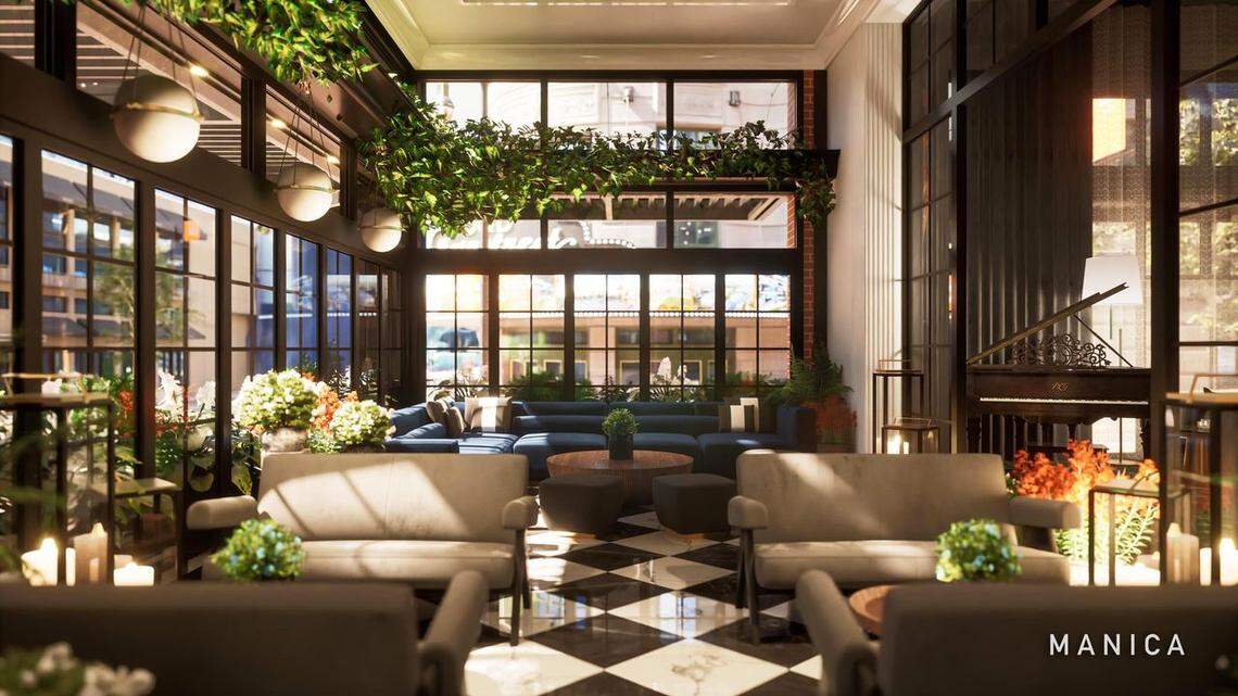 A solarium will seat patrons and let light into the new downtown KC bar.