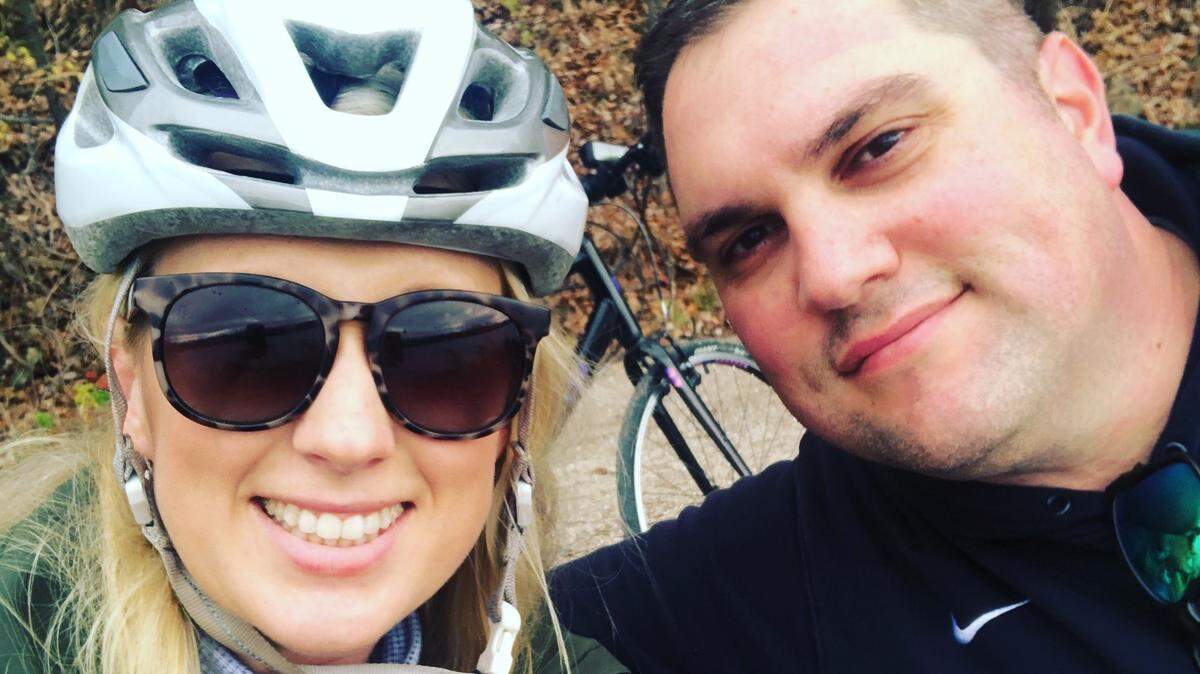 Kristin and Jake Ruthstrom enjoy the Rock Island Trail.