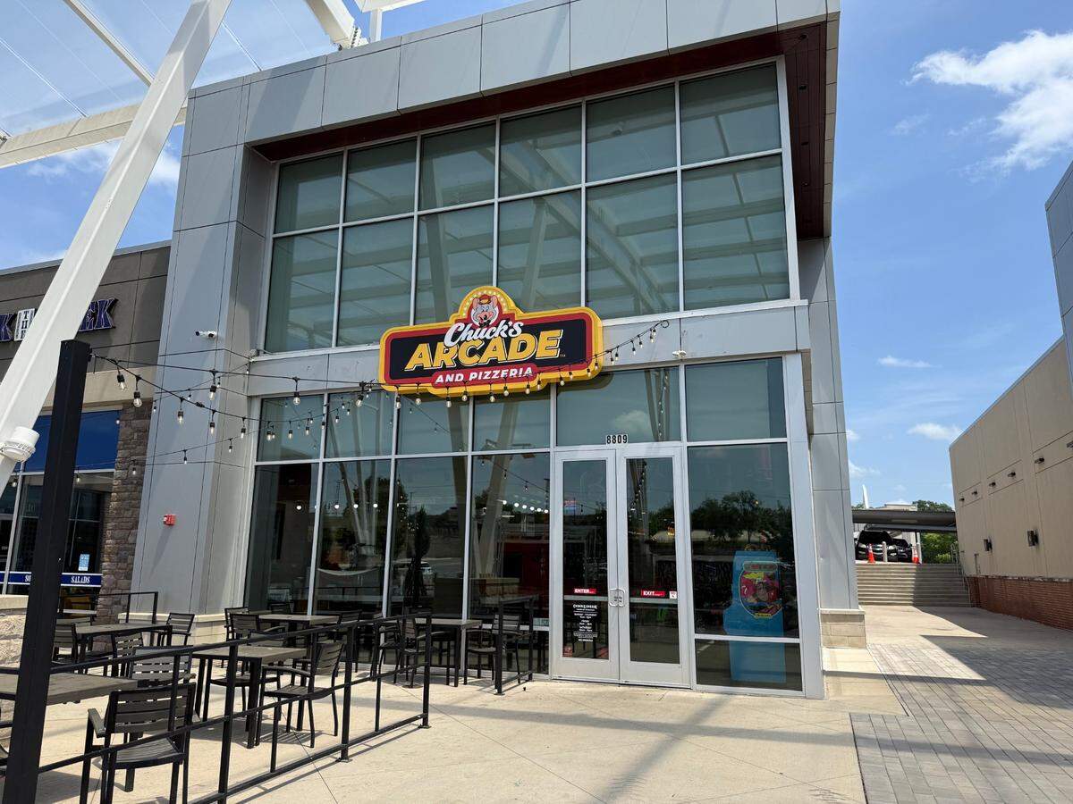 A former Chuck E. Cheese at 8809 State Line Road is now Chuck’s Arcade.