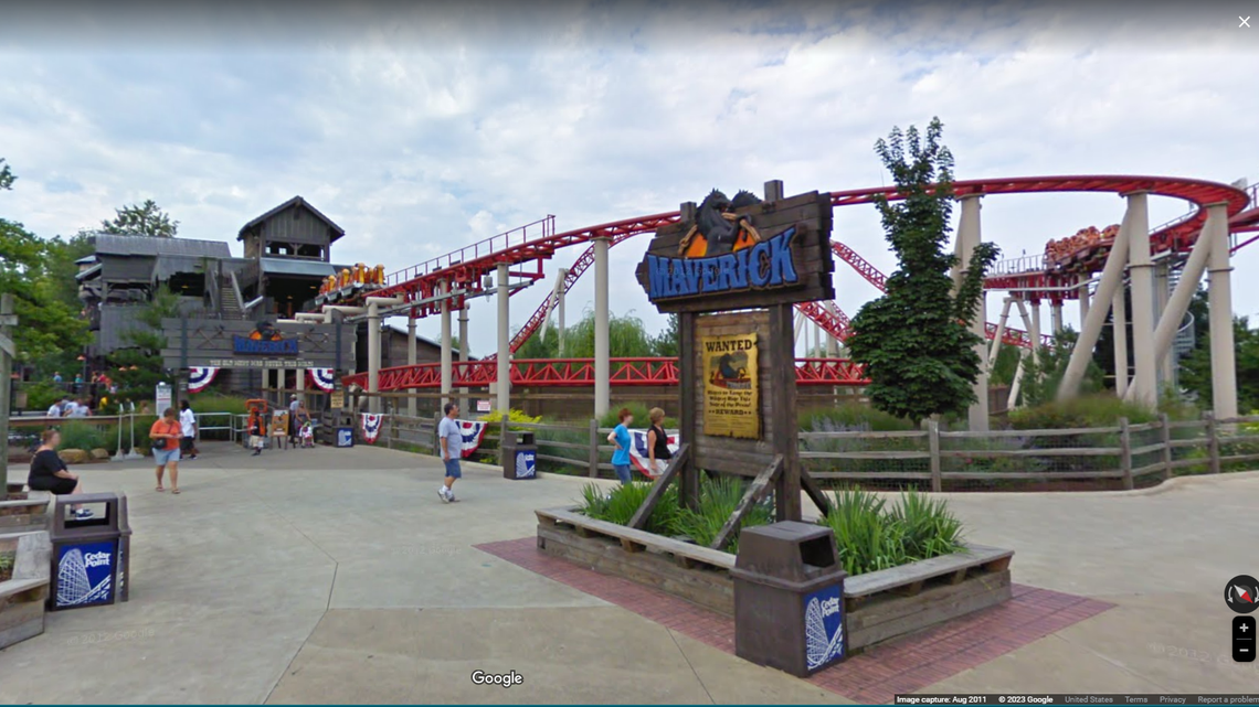 Maverick roller coaster at Cedar Point.
