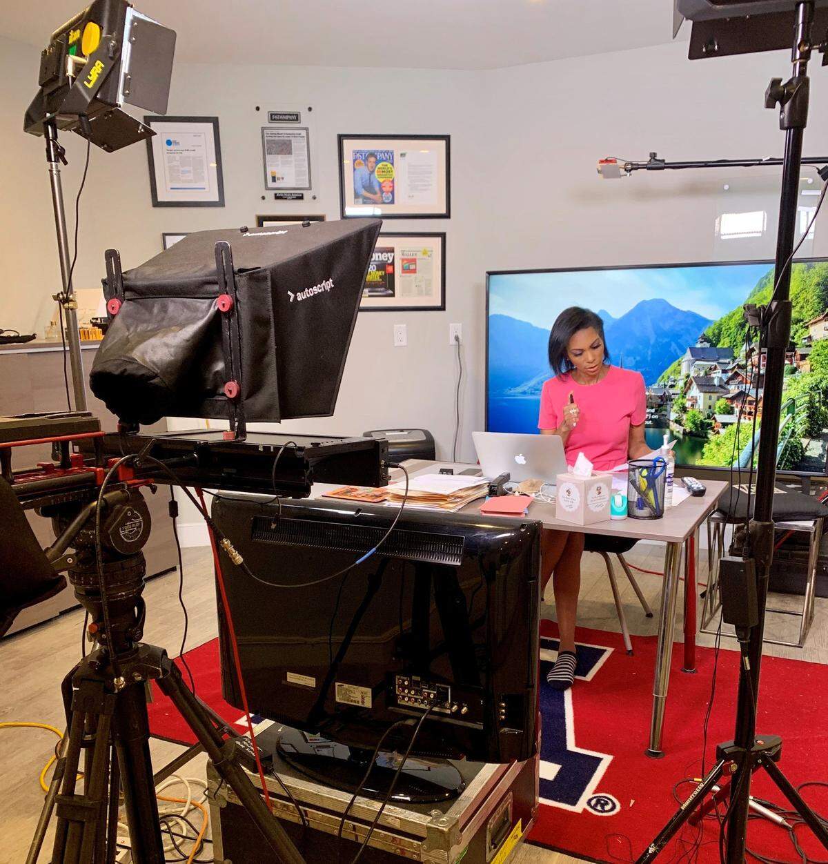 Because of the pandemic, former Kansas City anchor Harris Faulkner is doing her Fox News shows from her basement in New Jersey. Her daughters love it. She has mixed feelings.