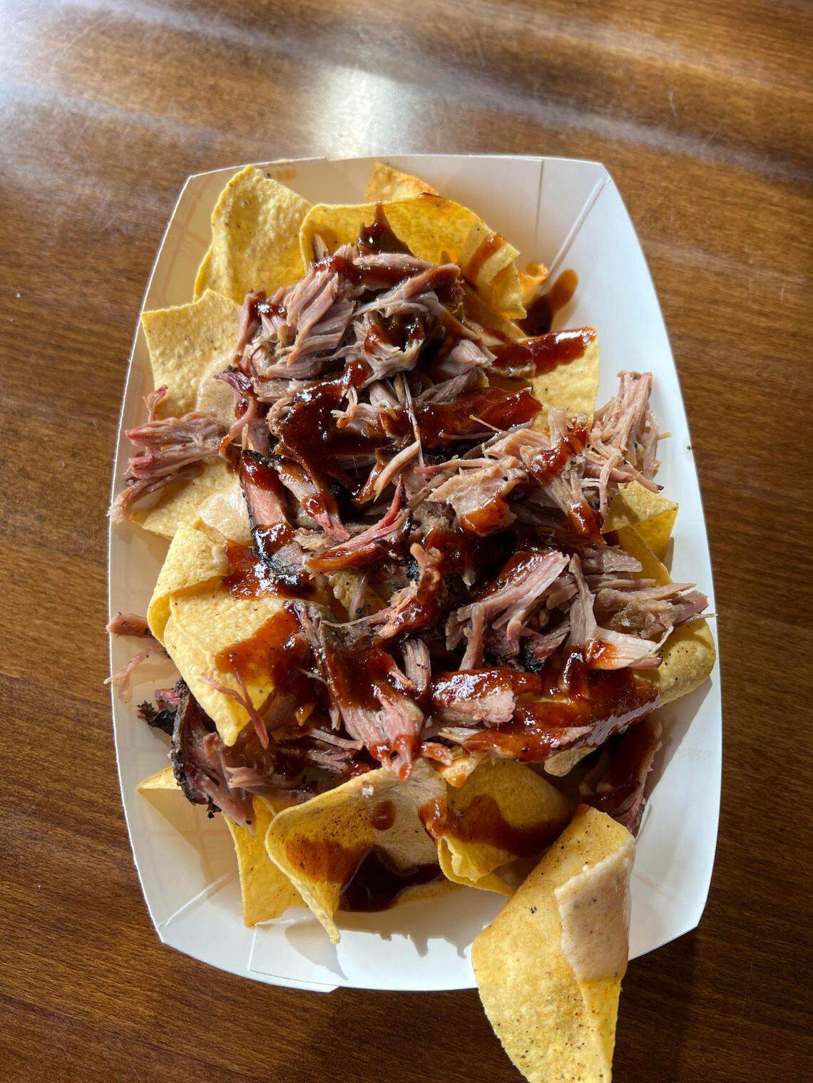 Jousting Pig’s barbecue brisket nachos will be an option at Arrowhead.