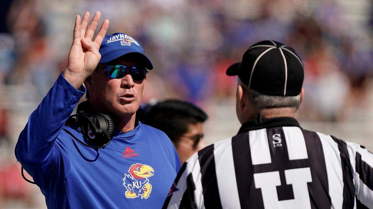 The Kansas football team will face the Lindenwood Lions in 2028.