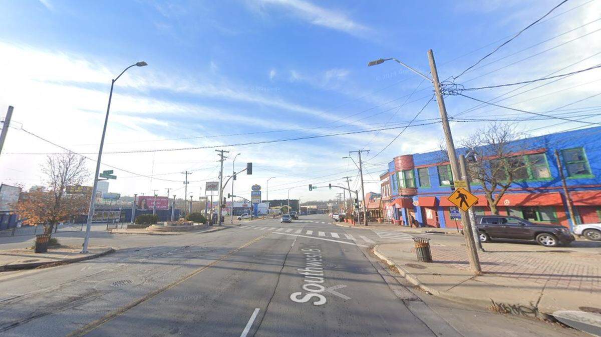 Buildings in Kansas City’s Westside South neighborhood, near the intersection of West 24th Street and Southwest Boulevard, were evacuated Thursday afternoon after a work crew struck a natural gas line, the Kansas City Fire Department said. This Google Maps image shows the area in December 2023.