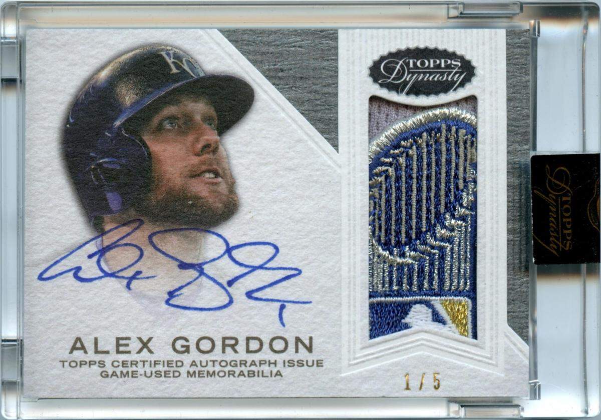 This signed Alex Gordon card is one of Ian Badeer’s favorites. Gordon is a Royals star who has played his entire career in Kansas City since being drafted out of Nebraska.