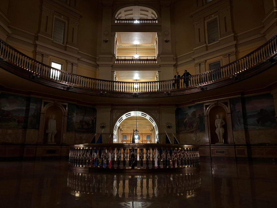 The Kansas Capitol.