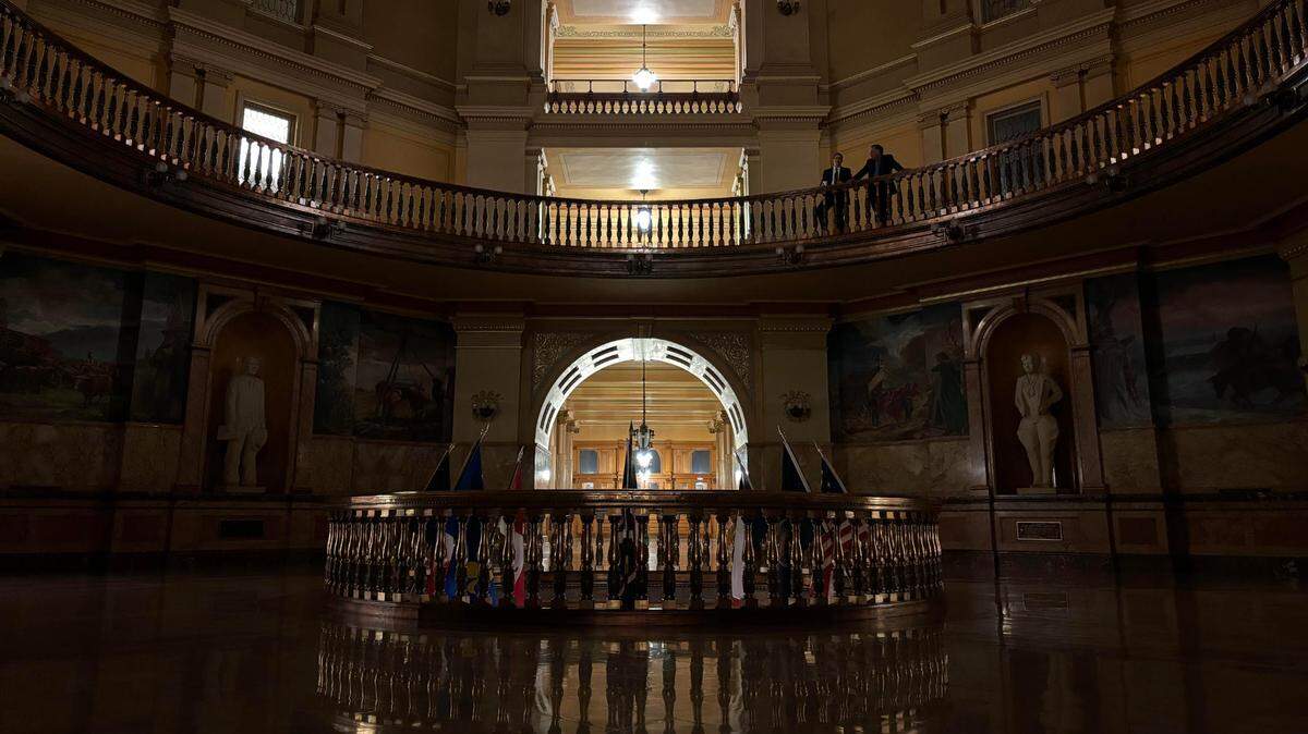 The Kansas Capitol.