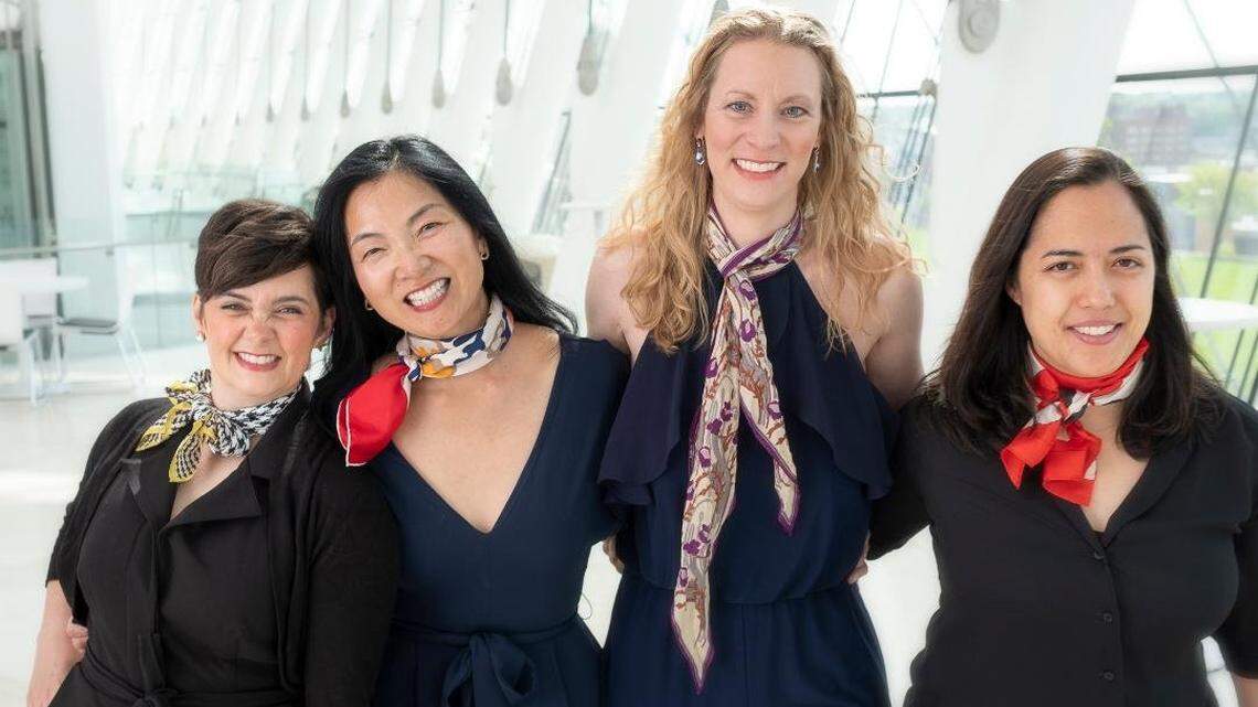 The Bach Aria Soloists, from left, Sarah Tannehill Anderson, Elizabeth Suh Lane, Elisa Williams Bickers and Hannah Collins.