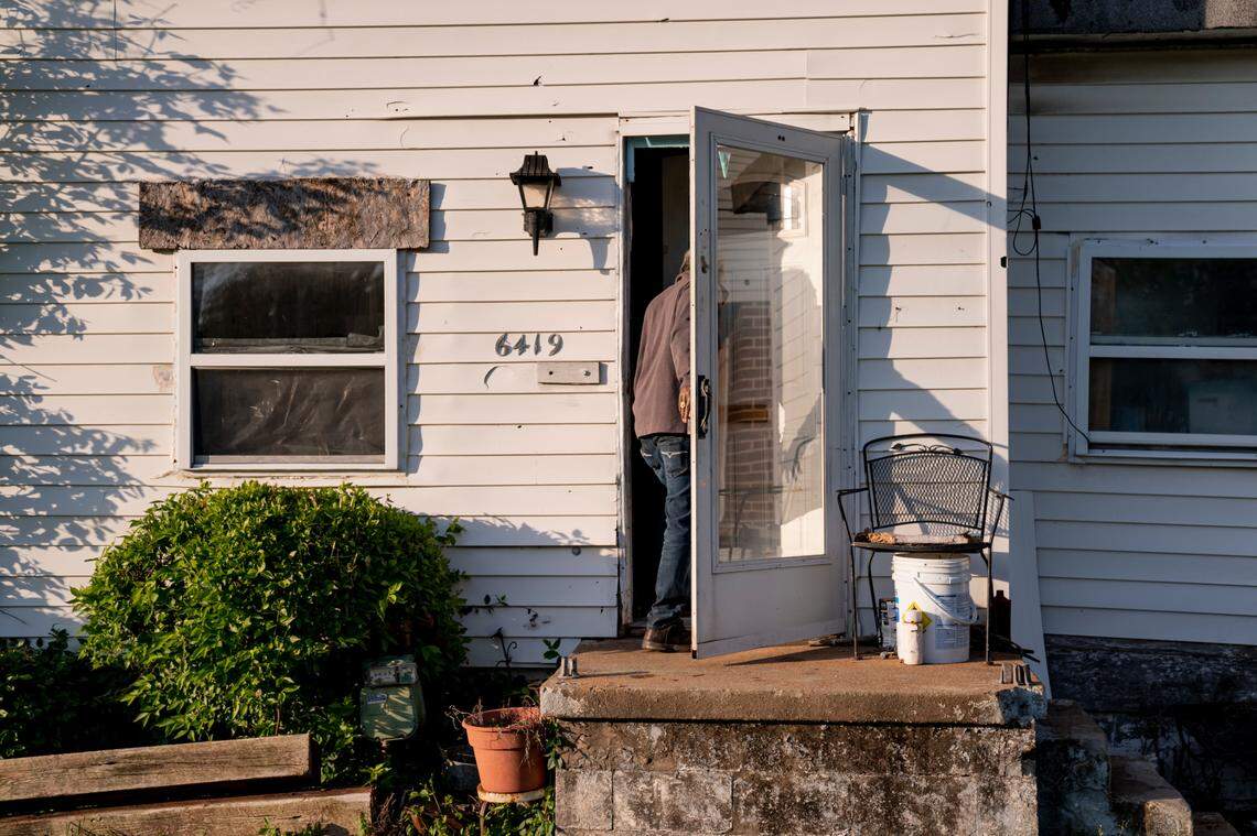 After several stints in prison, Wasim Aziz acquired this bungalow in the St. Louis County community of Wellston from a family member. He considers it his castle.