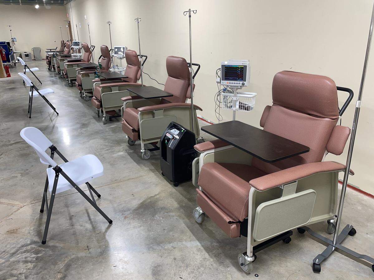 The new Regional Infusion Center at 2211 Charlotte St. is one of several sites the Missouri Department of Health and Senior Services is setting up statewide. This one is sponsored by Truman Medical Centers/University Health.