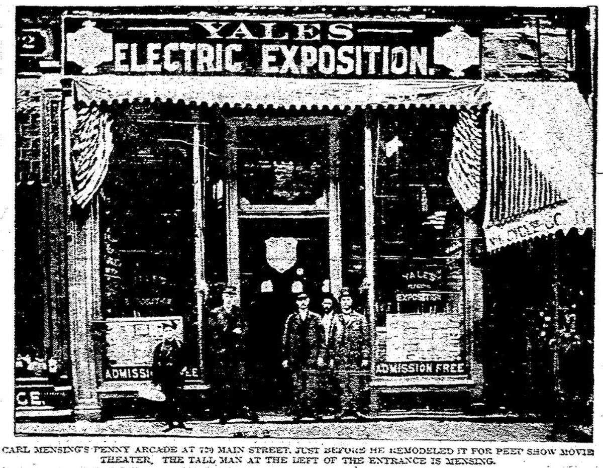 Yale’s Electric Exposition/Arcade Theater (1898-1916), circa 1903