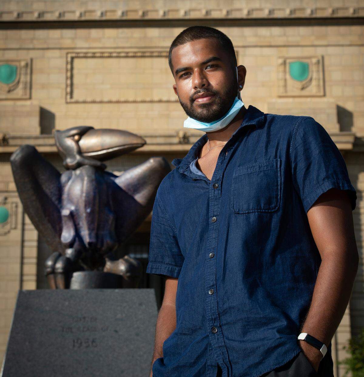 Sayan Grover, a junior at the University of Kansas, has had four of his five semesters of college upended by COVID-19.