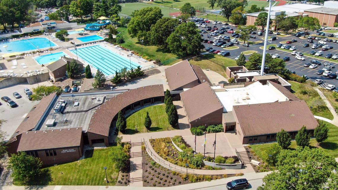 The Municipal Complex in Prairie Village, located at 7700 Mission Road, houses the city’s Police Department, left, and City Hall and Municipal Court on the right. The City Council has approved plans to move forward with the construction of a new single-story municipal campus that will include City Hall, council chambers, and administrative offices. Renovations to the current facility will transform it into a central justice center. The Council has capped the project budget at $30 million. 082724