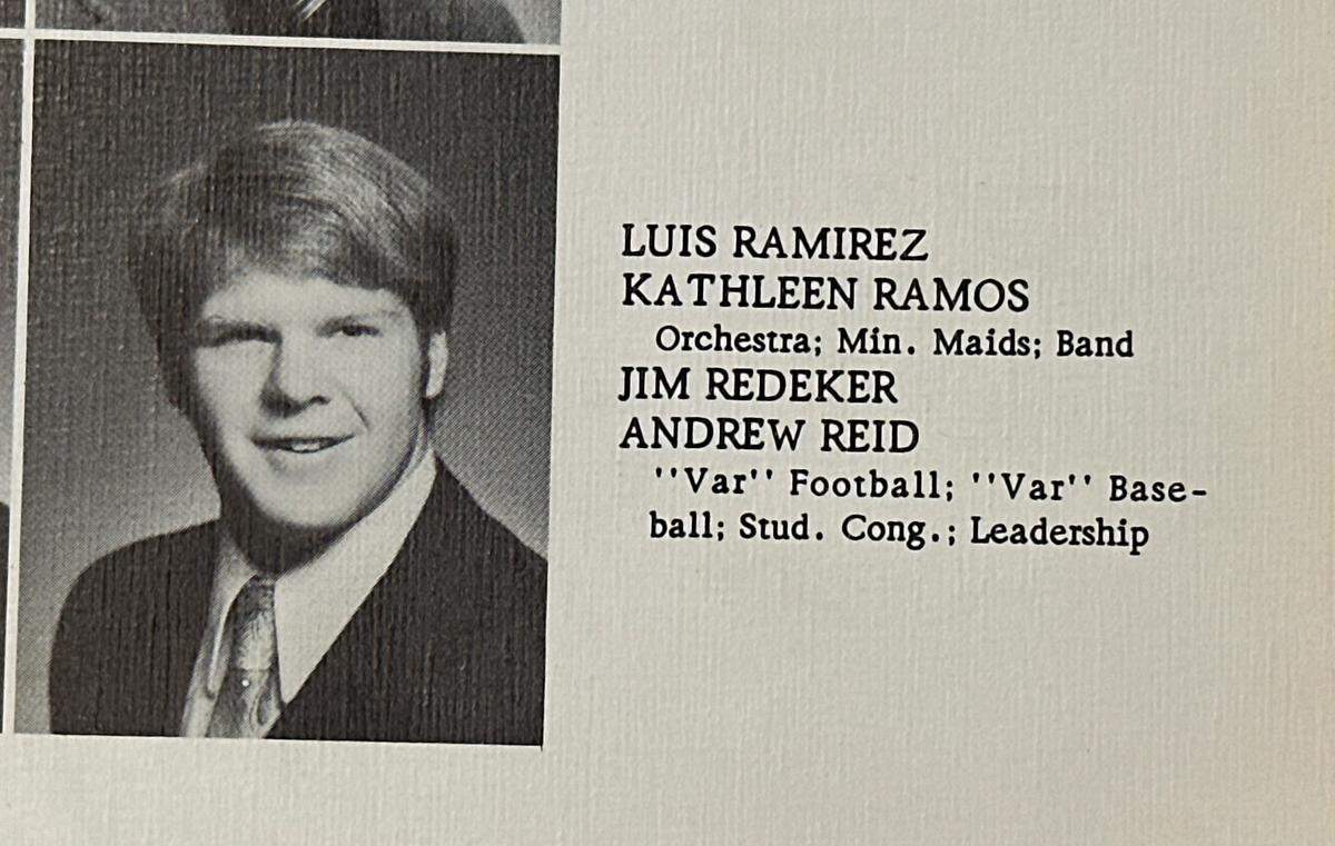 Andy Reid’s senior photo from his high school yearbook at John Marshall.
