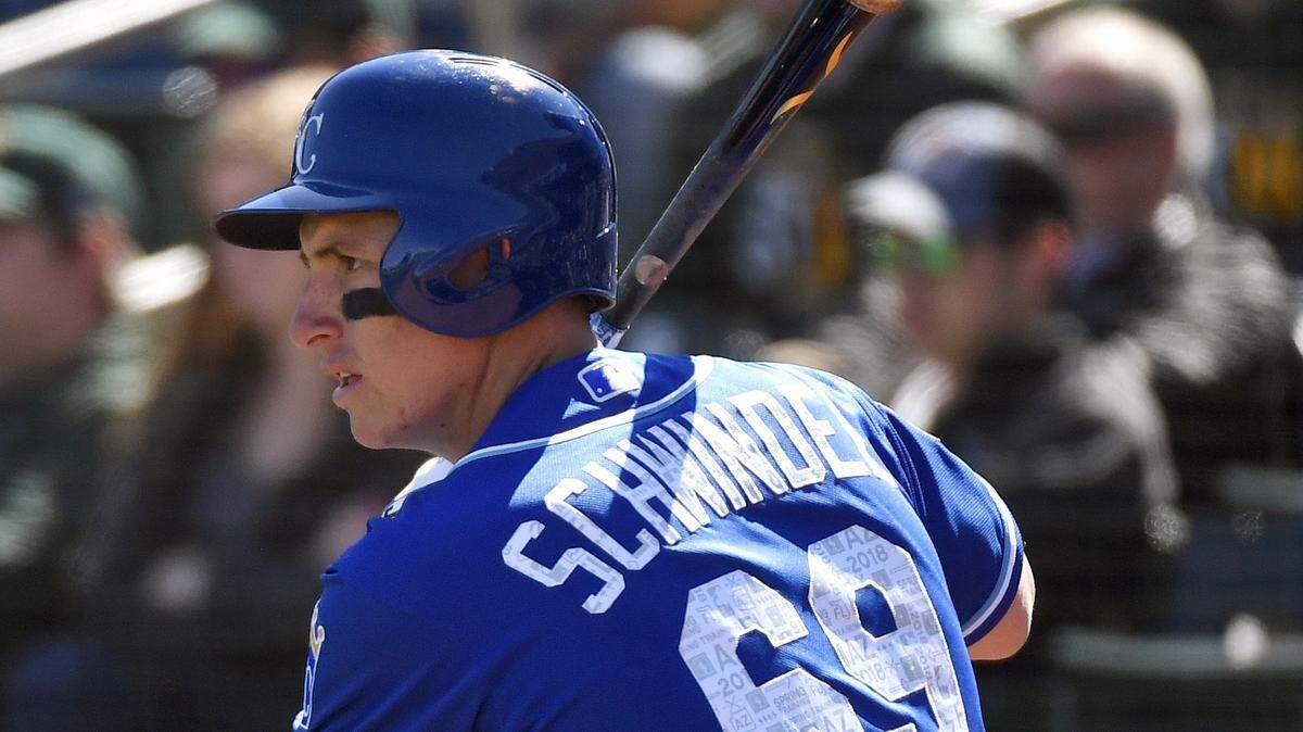 Frank Schwindel has been hitting the ball with regularity and power this spring.