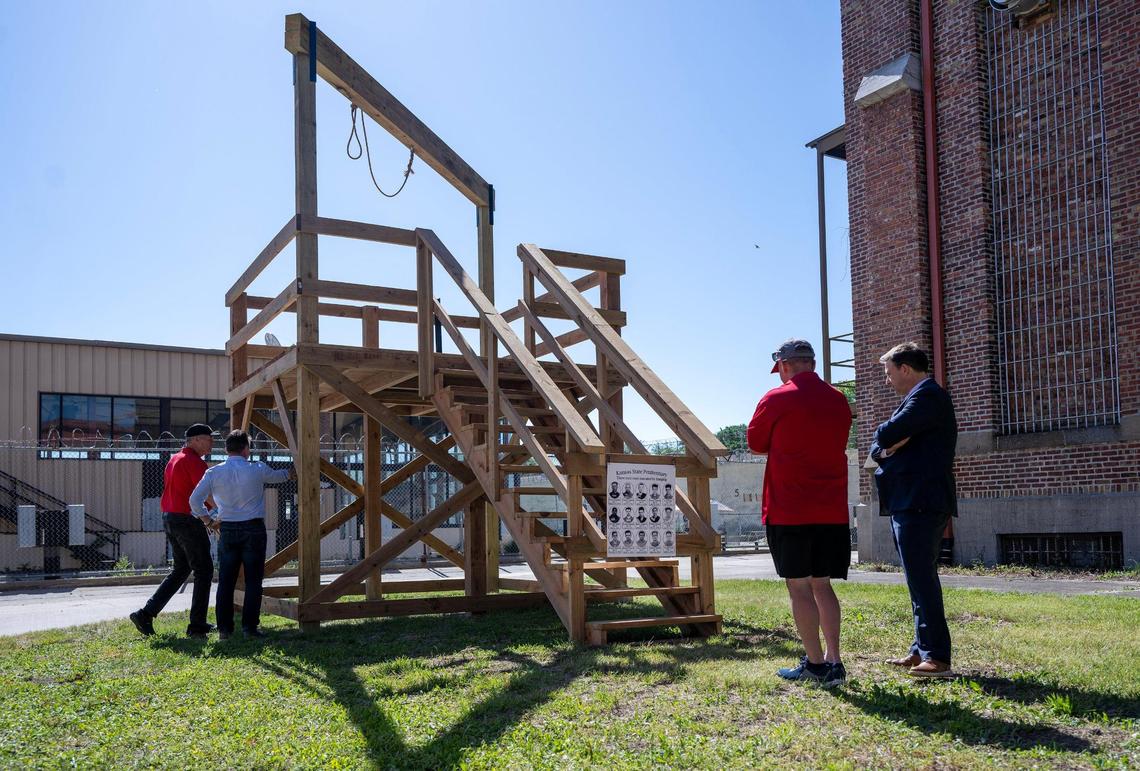 The original gallows were disassembled and are in storage at the Kansas Museum of History in Topeka. The replica on display at the former Kansas State Penitentiary were made from blueprints of the original gallows.