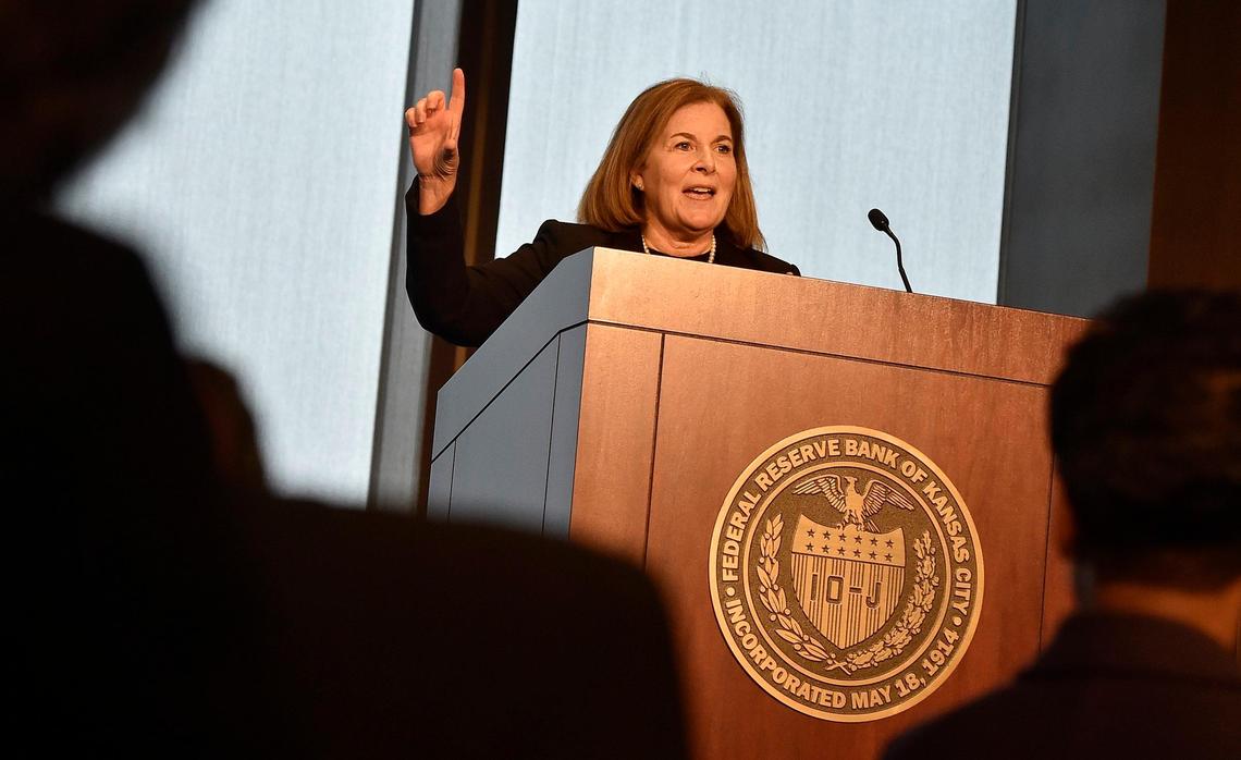 Esther George, president of the Federal Reserve Bank of Kansas City, said earlier this month that the Fed could be patient about raising interest rates further.