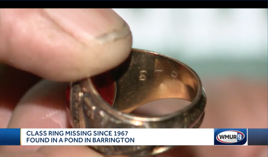 Steve Rowell’s initials were engraved in the Spaulding High School class ring.