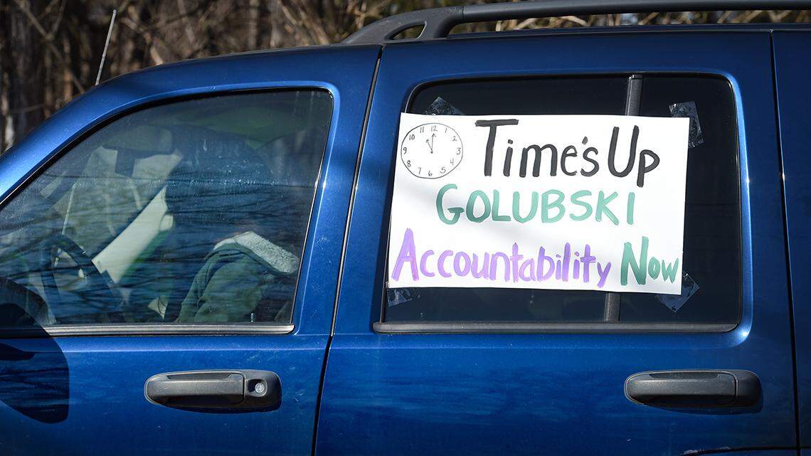 Members and supporters of the Metro Organization for Racial and Economic Equity led a March 19 car parade calling on public officials and city leaders to seek indictment of retired Kansas City, Kansas police detective Roger Golubski.