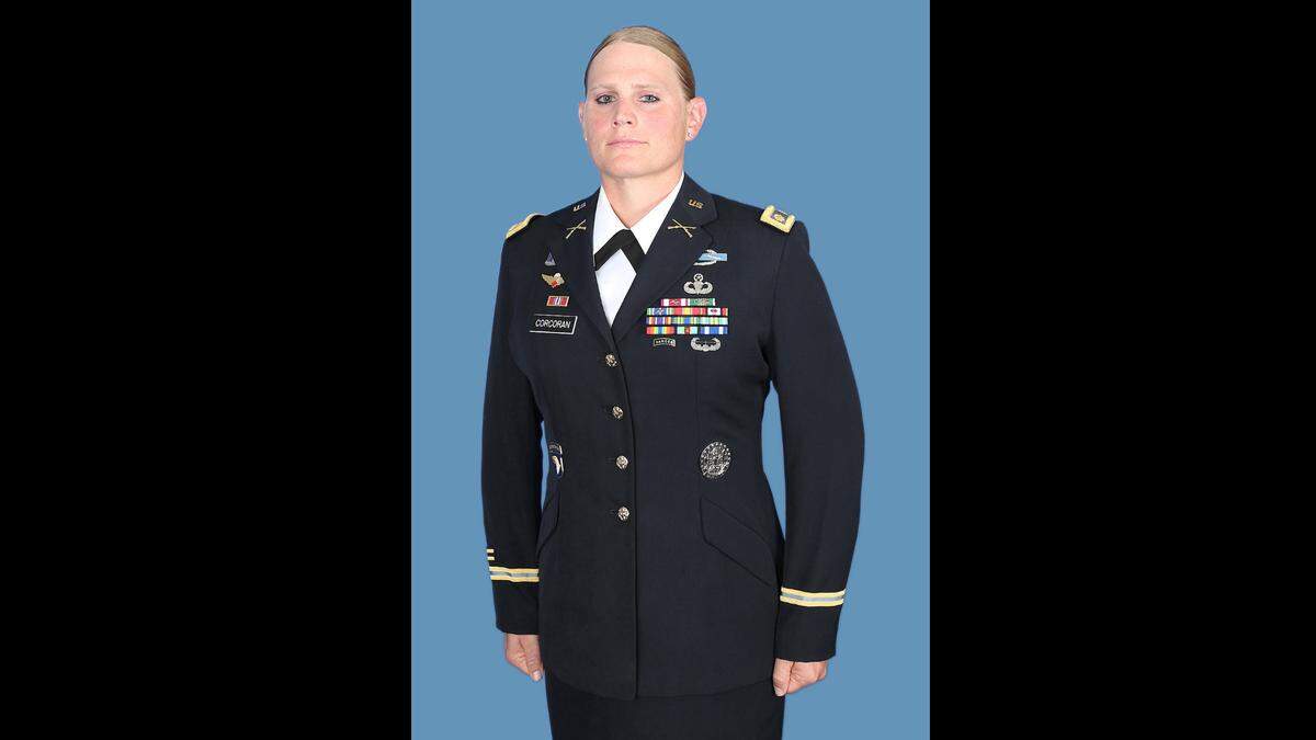 U.S. Army Major Kara Corcoran, 39, began to transition to a transgender woman in 2018.