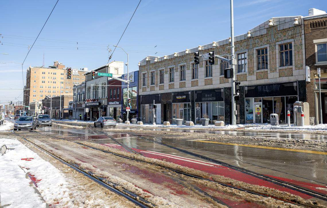 The Southwell building is pictured along Main Street on Tuesday, Dec. 2, 2025, in Kansas City.