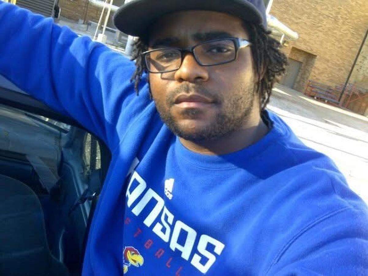 Dominick Williams in his days as a custodian at Allen Fieldhouse.