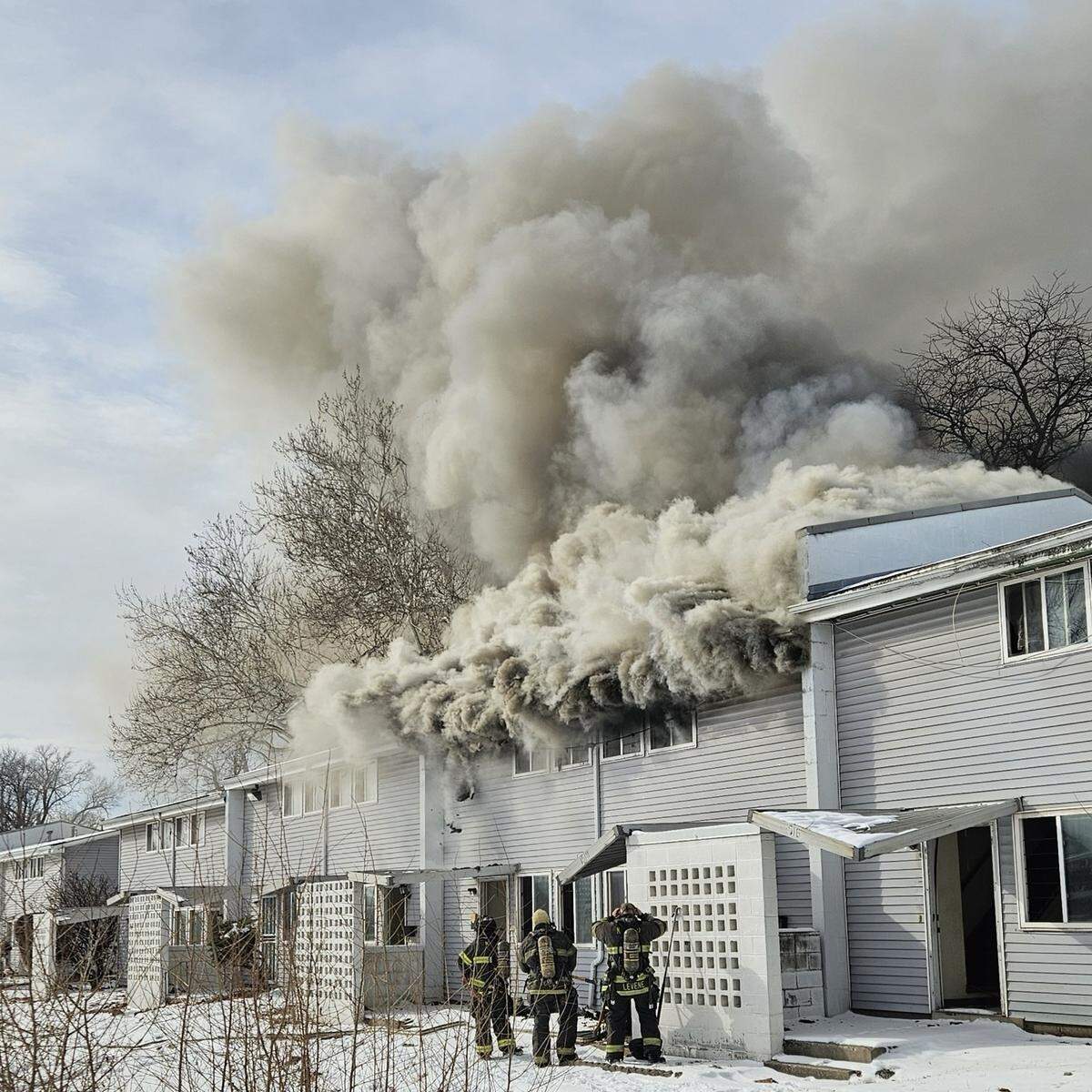 The Kansas City Fire Department extinguished a fire at the Parade Park complex at 10:40 a.m. Thursday, the development’s second fire within 24 hours. The complex is set to be demolished in the coming weeks.