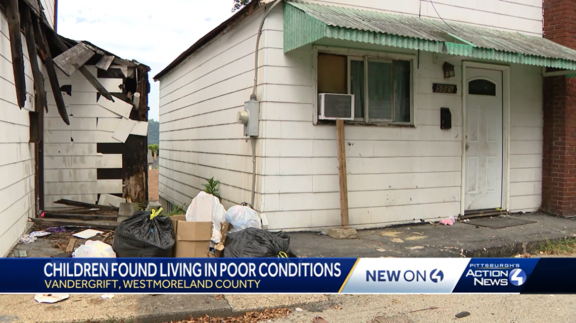 Five kids were left alone for days without food and water in deplorable conditions, police say.