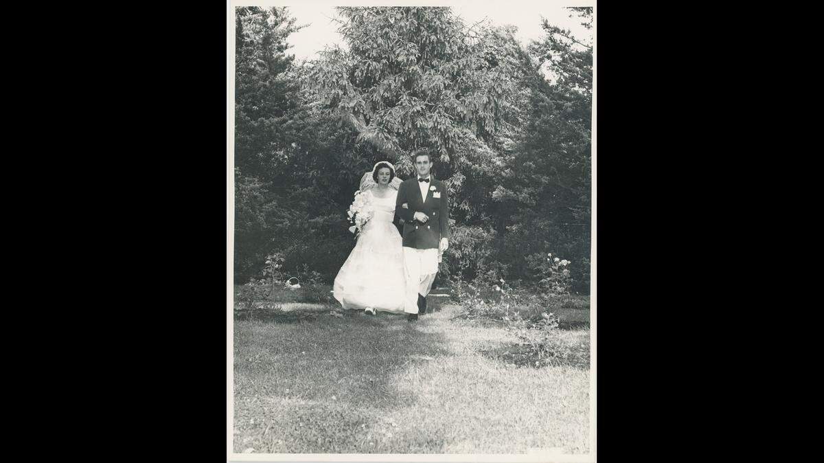Seventy years ago, Nancy and Bill Moffett were married in the rose garden on the estate belonging to Nancy’s aunt and uncle. That land is now Antioch Park in Johnson County; the rose garden where they exchanged their vows is the playground.