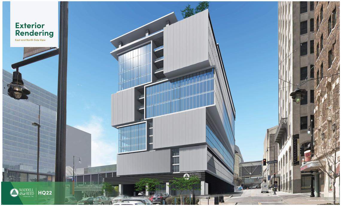 Renderings show the design for the Waddell & Reed building planned for downtown Kansas City.