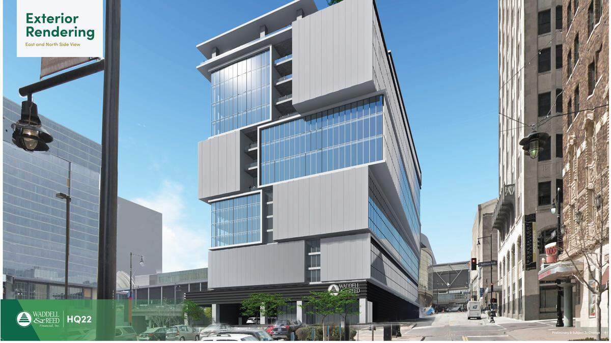 Renderings show the design for the Waddell & Reed building planned for downtown Kansas City.