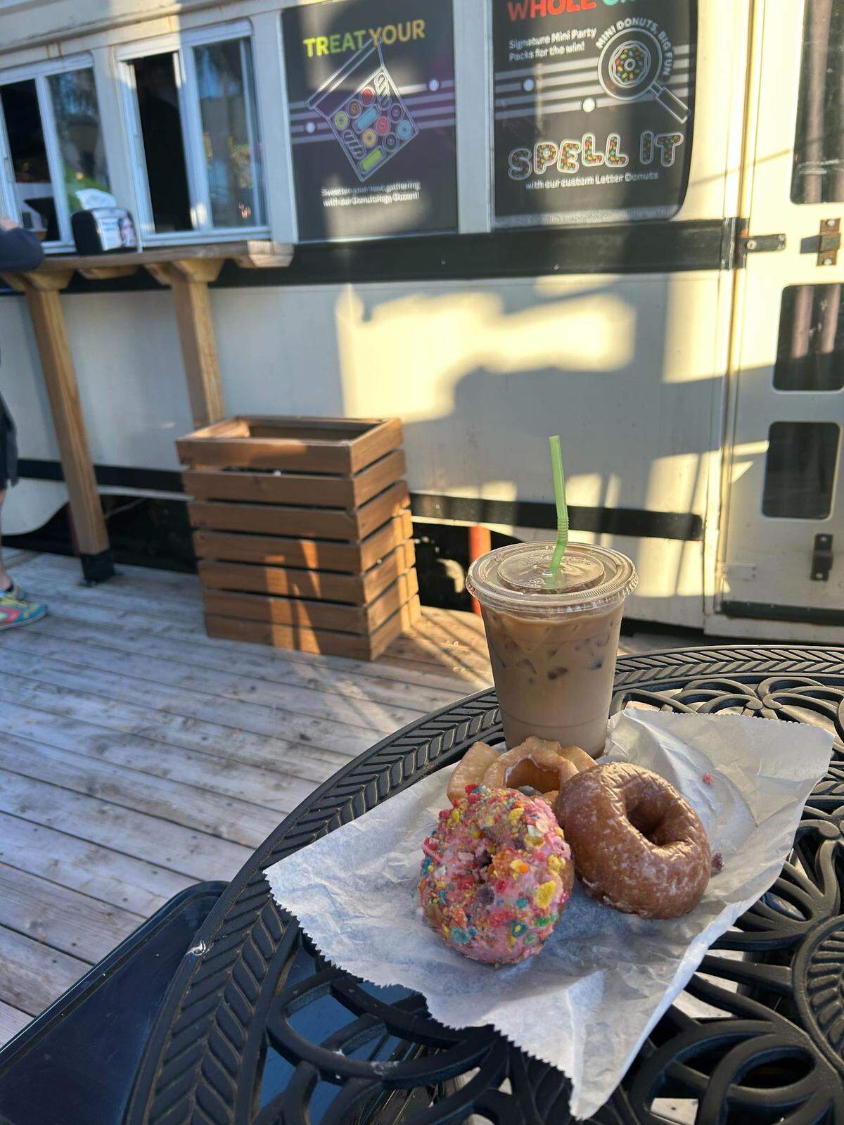 Donutology may have replaced Made in KC, but customers can still get their caffeine fix. The trolley location sells lattes and drip coffee.