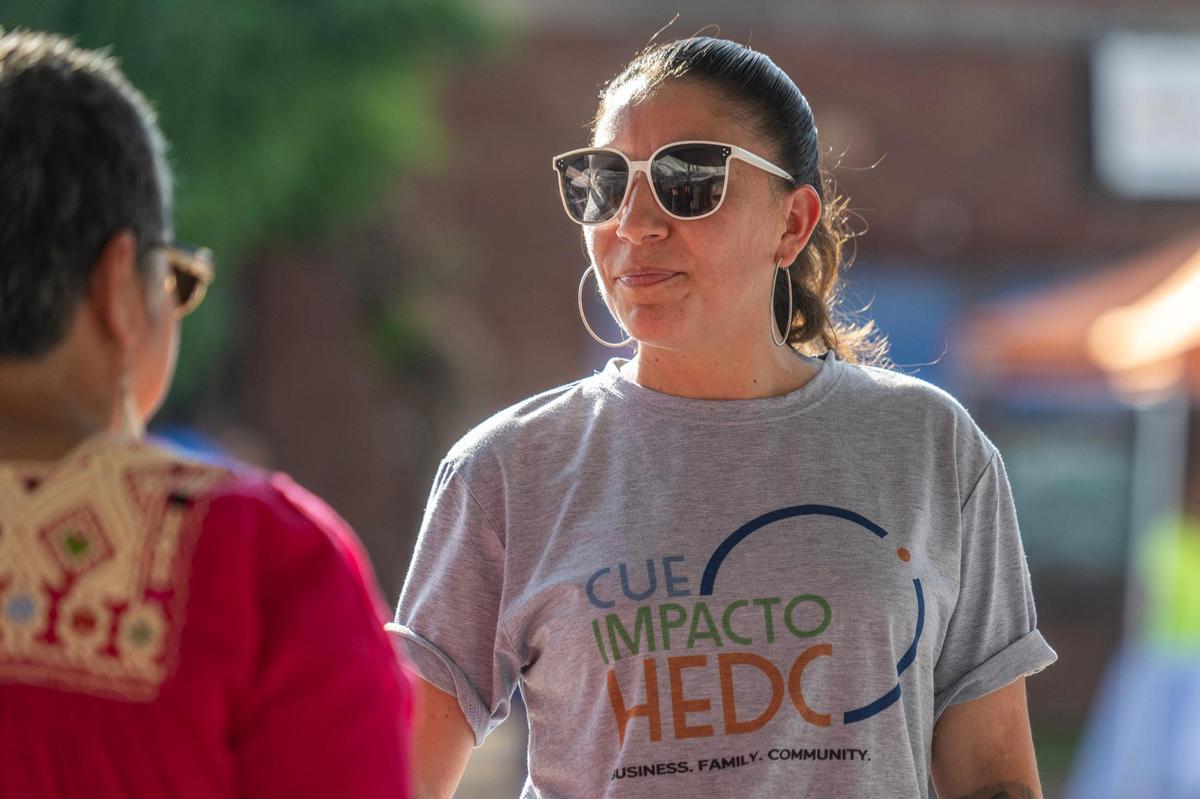 “At first we just wanted to provide a space for vendors to come out and promote and grow their business,” says Maricela Garcia, community business development specialist for the Hispanic Economic Development Corp.