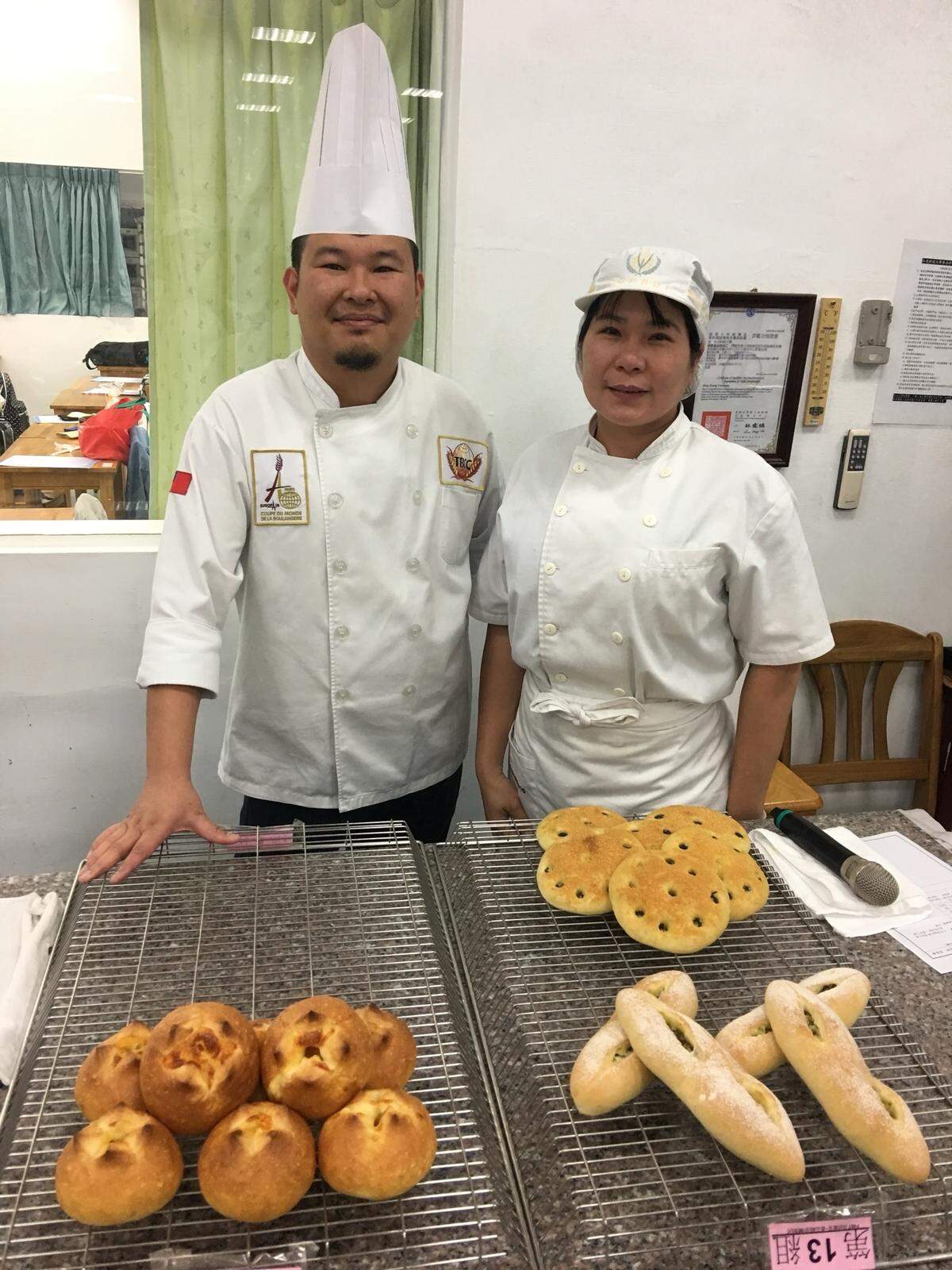 Ying-Chu Chuang (right) has been teaching people in Taiwan how to bake for more than 30 years. Soon she’ll embark on her own culinary adventure.