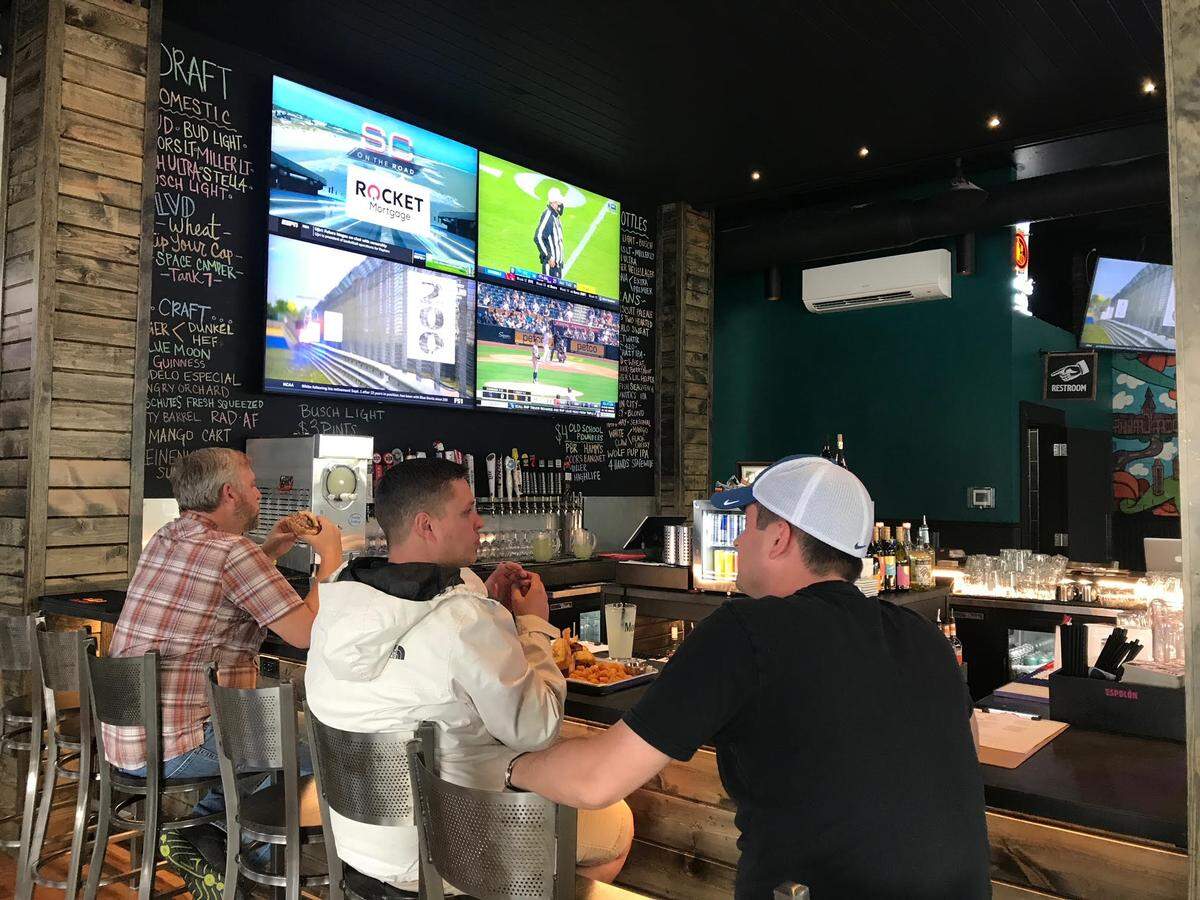 Customers eating at Social, 7425 Broadway St. in Kansas City, Missouri. 