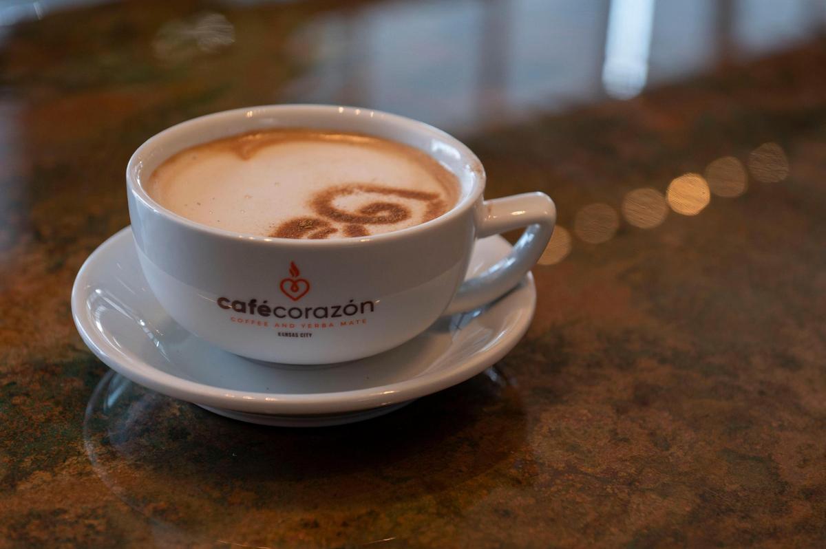 The dulce de leche latte is one of the many Latin-insipred coffee drinks at Café Corazón.